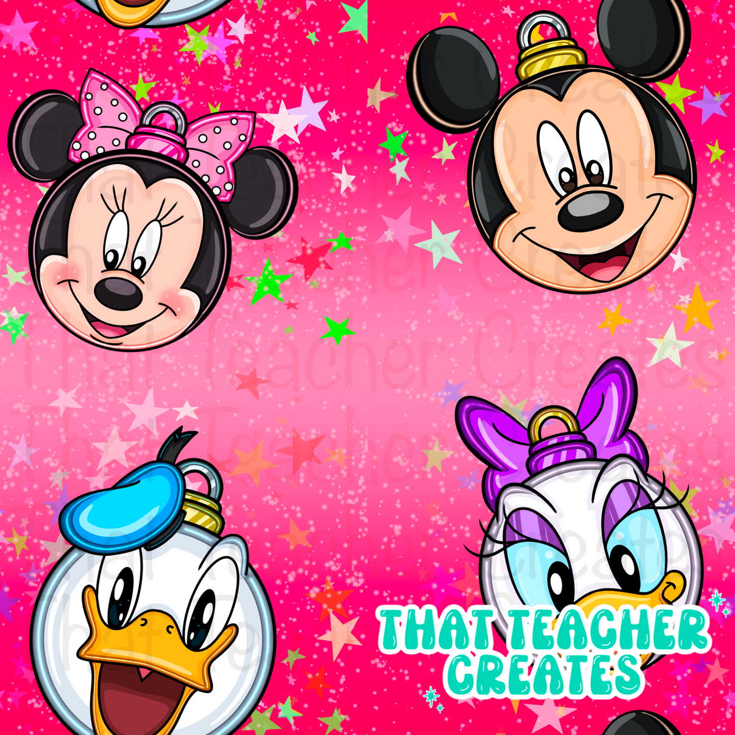 Sphere mickey and friends seamless