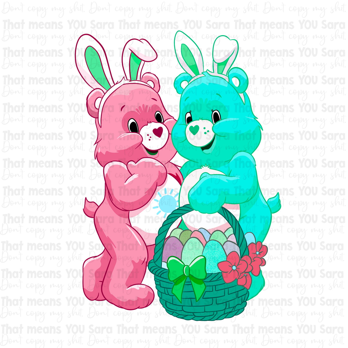 HUGE Care Bear Easter Set