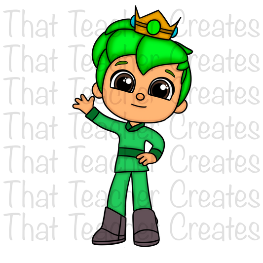 Prince green true and the rainbow kingdom