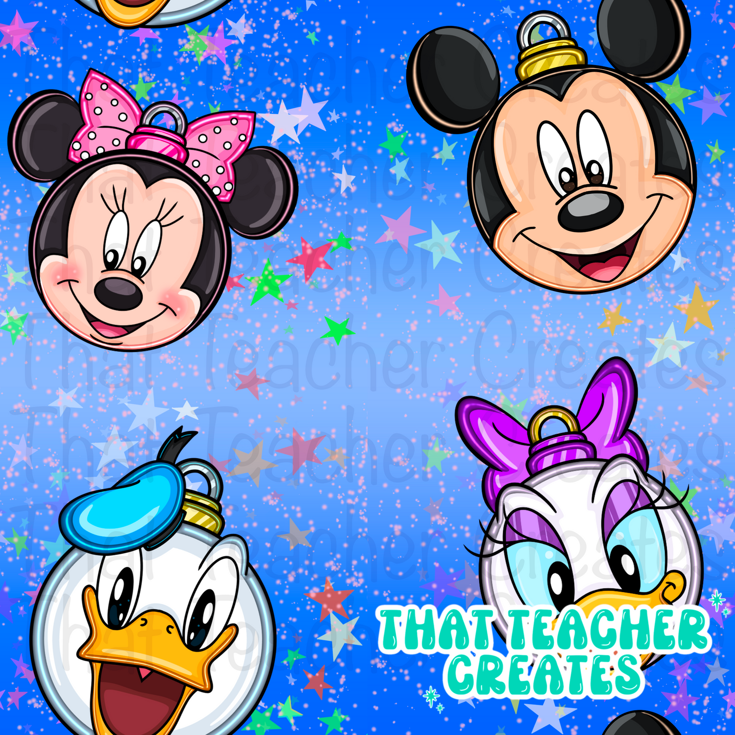 Sphere mickey and friends seamless