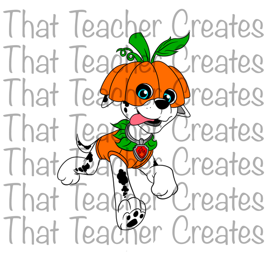 Pumpkin Paw Patrol