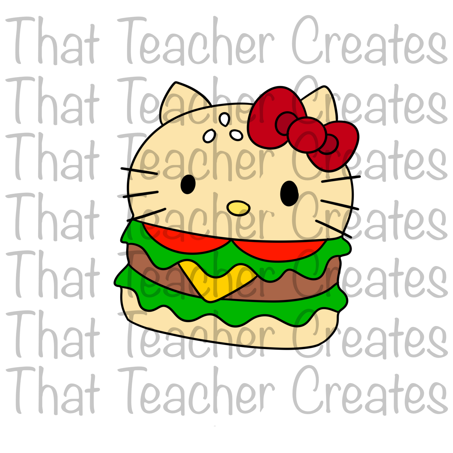 Hello Kitty burger