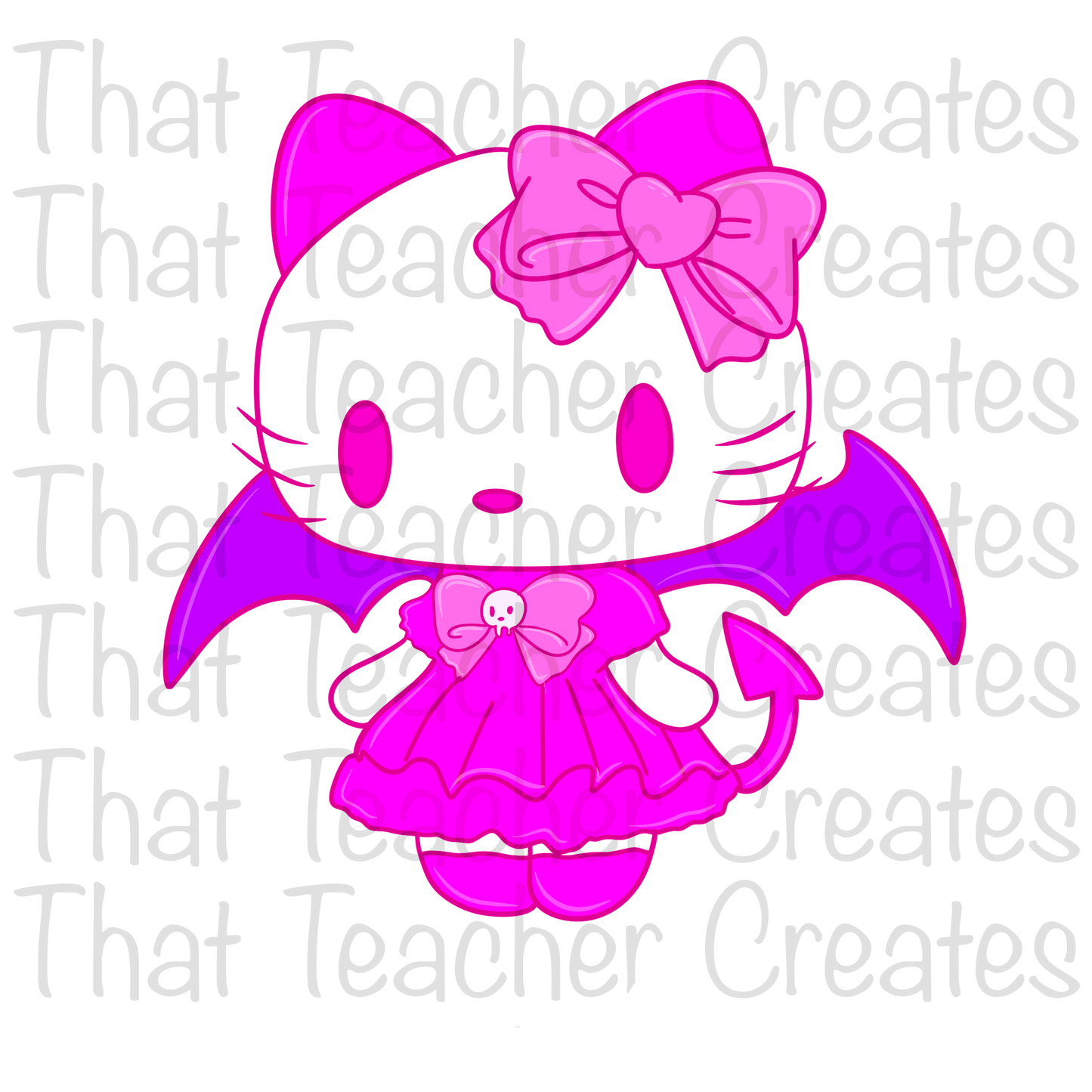 Pink bat hello kitty