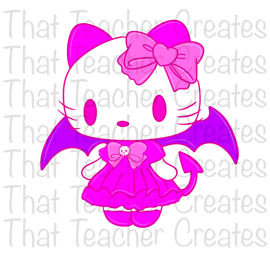 Pink bat hello kitty